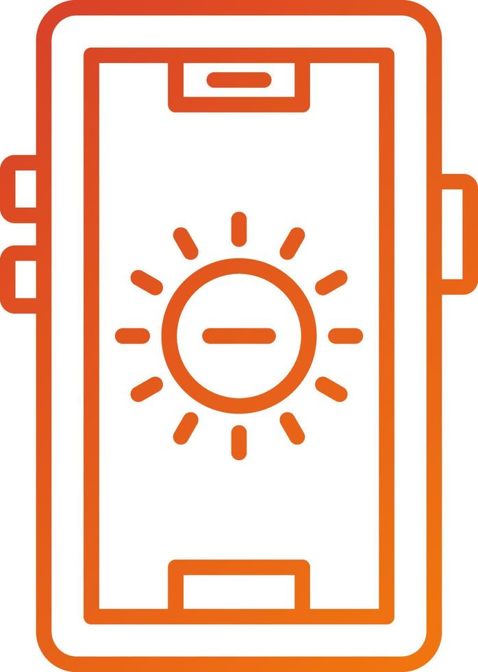 Brightness Low Icon Style vector