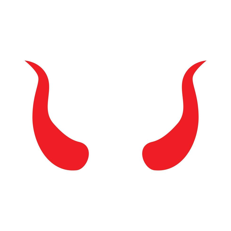 Devil Red Horn Vector Image Illustrations