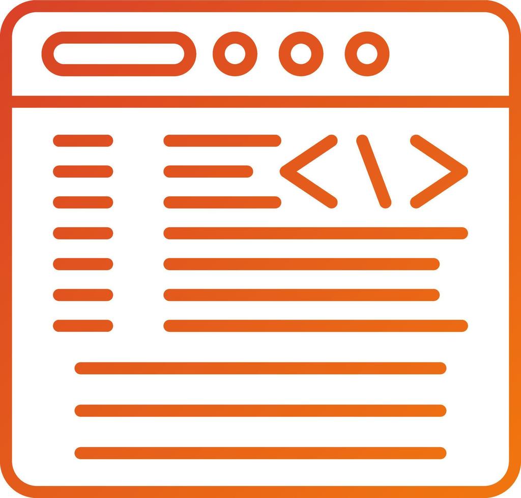Coding Icon Style vector