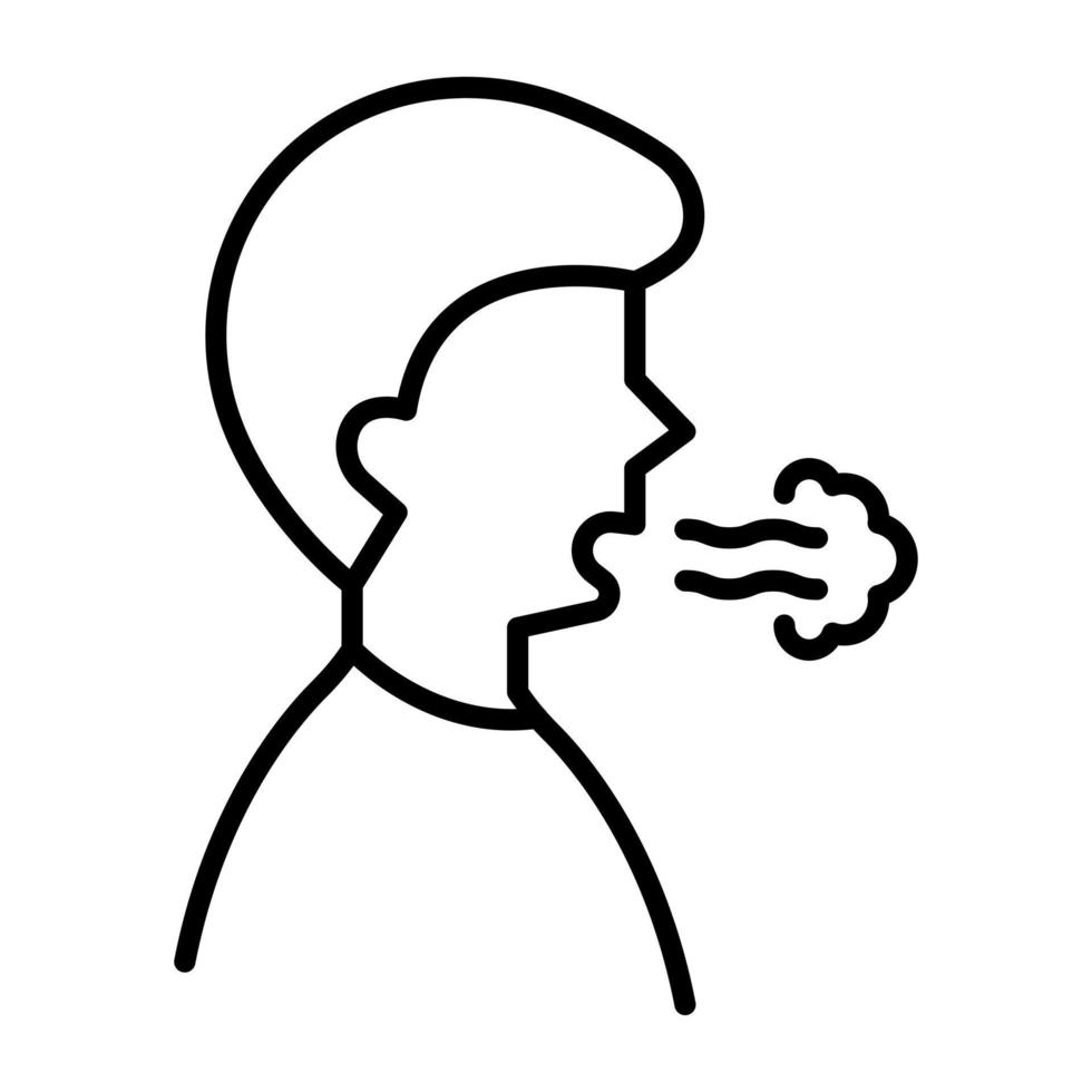 Bad Breath vector icon