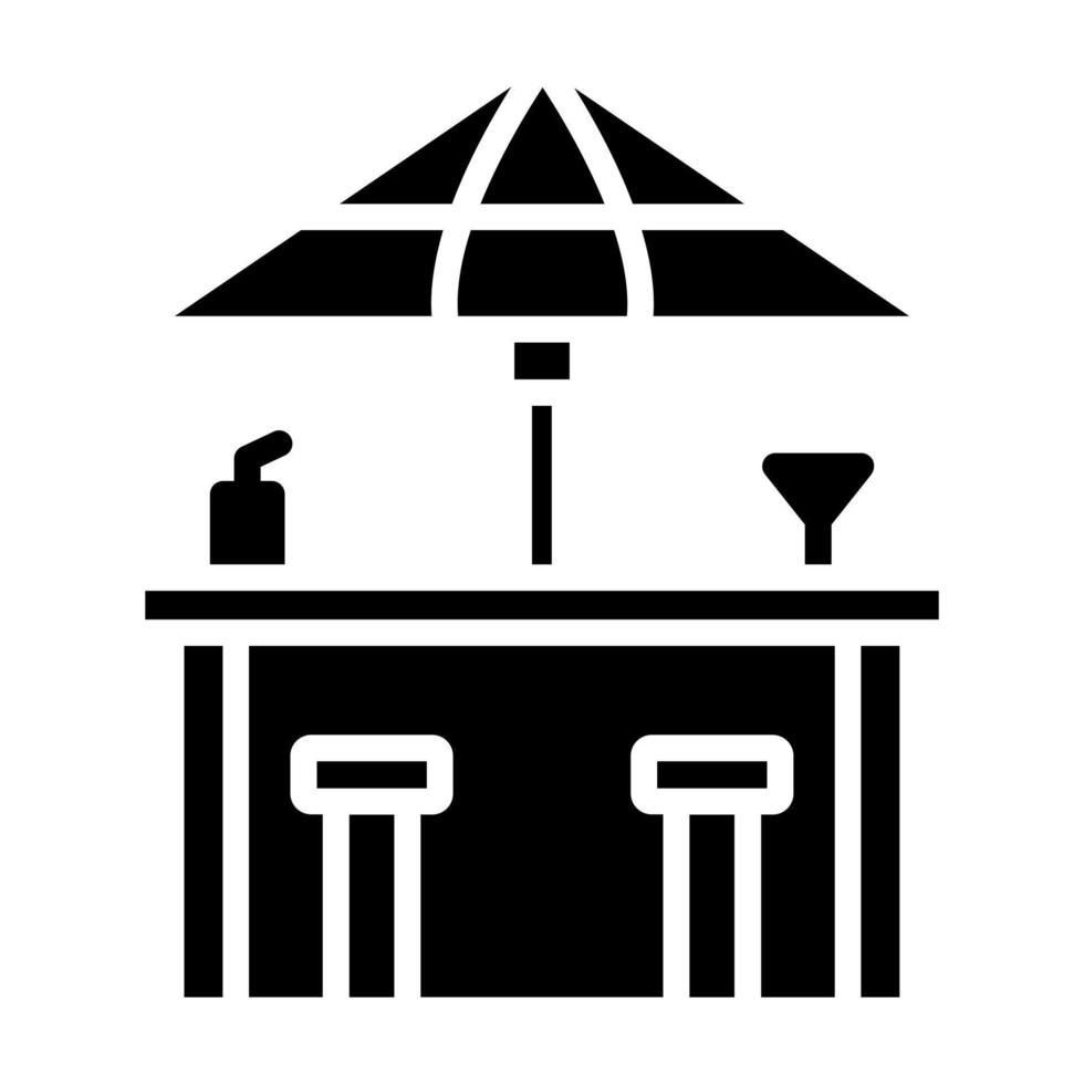 Beach Bar vector icon