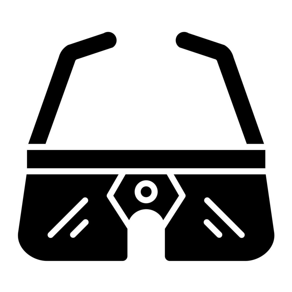 icono de vector de gafas inteligentes