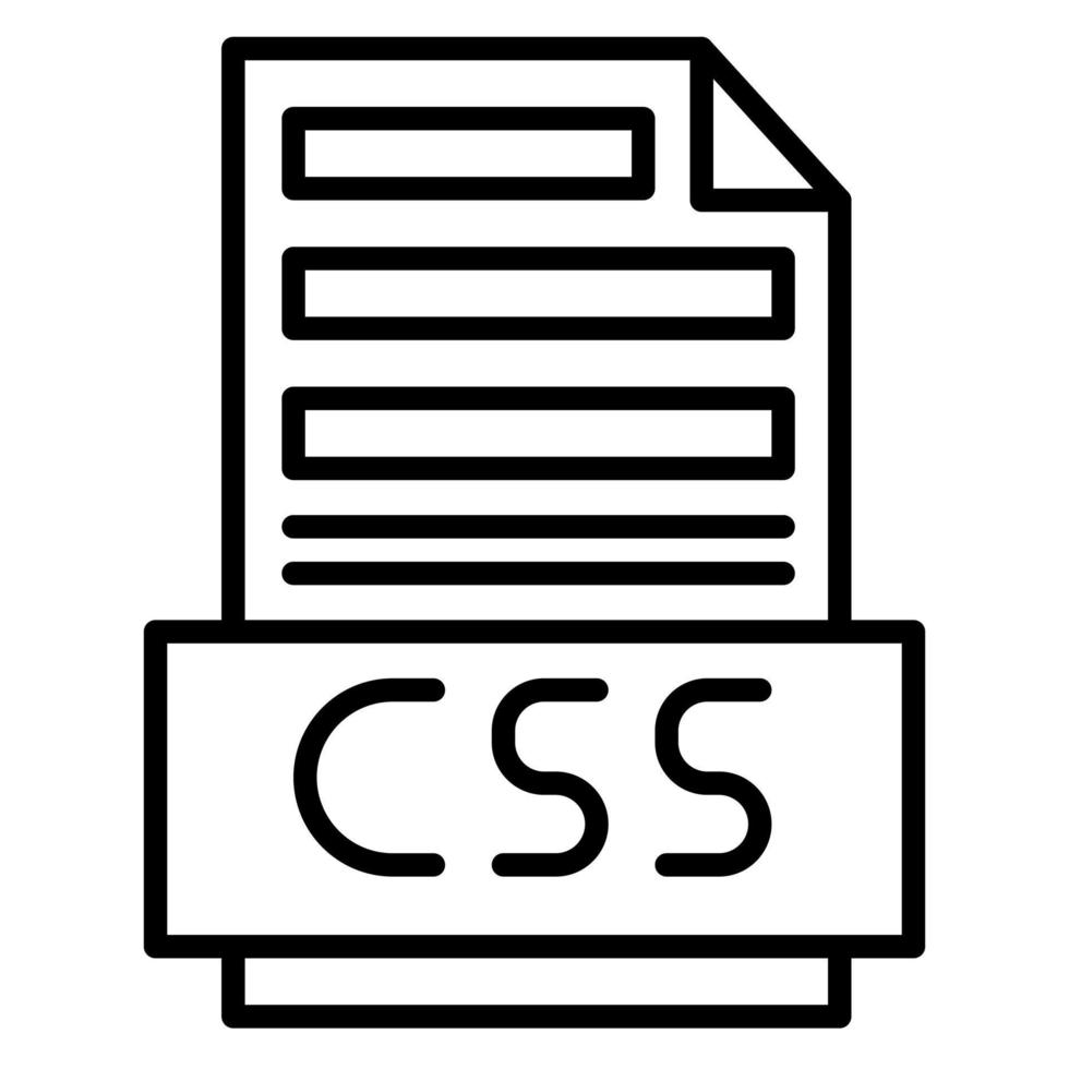 CSS File vector icon