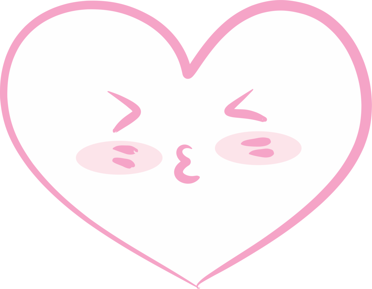 Pink heart love emoji PNG 21656002 PNG