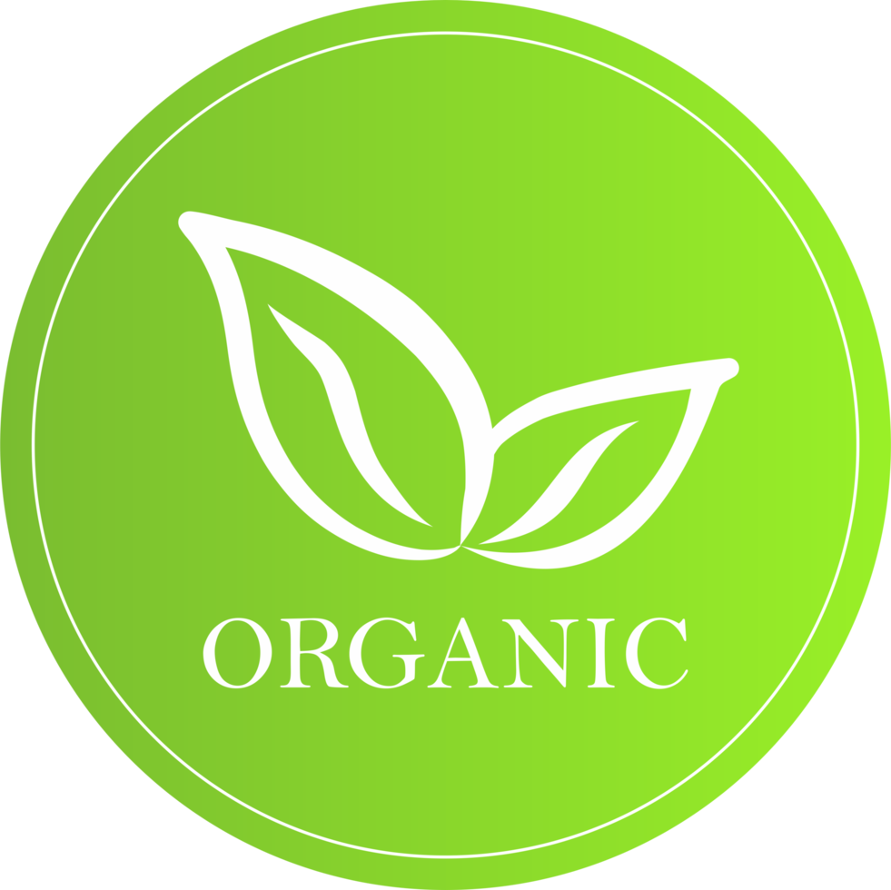 Organic icon logo PNG