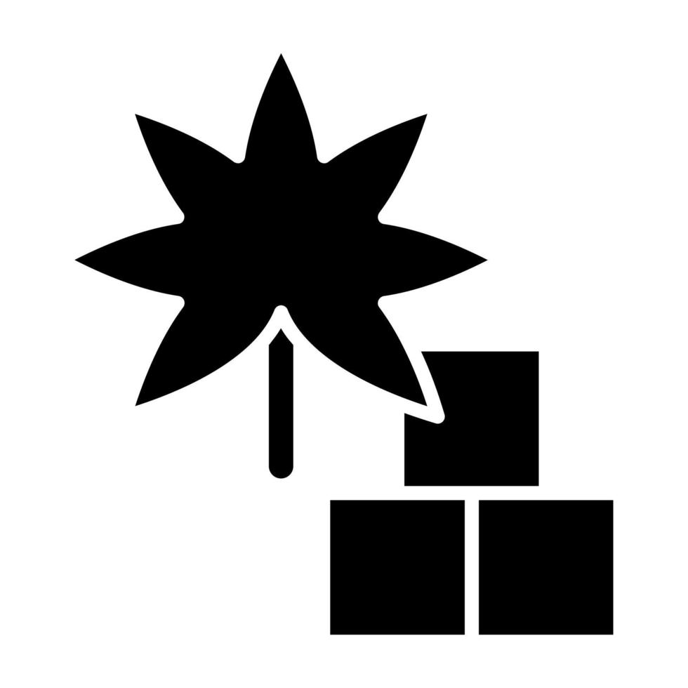 Marijuana Stocks Icon Style vector