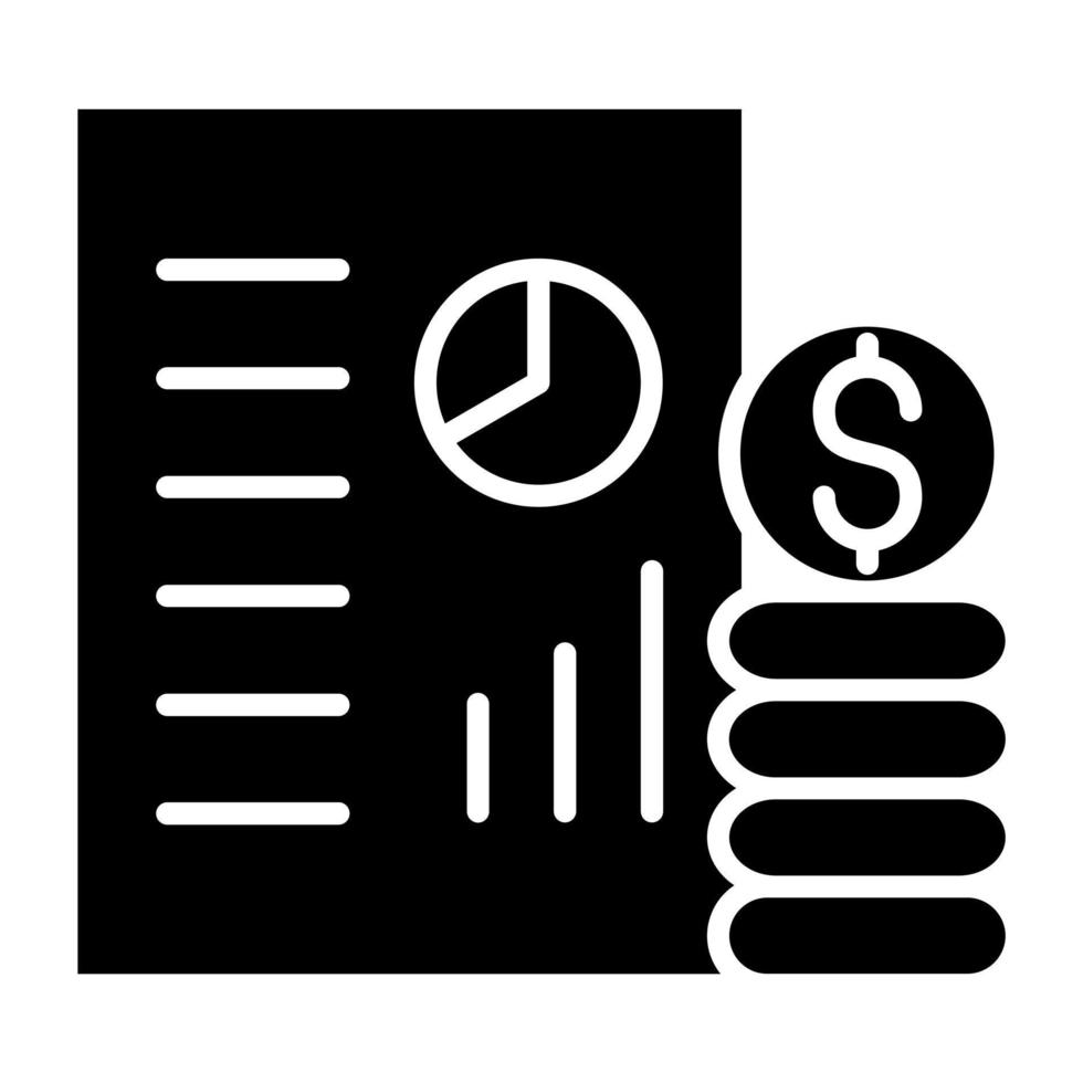 Balance Sheet Icon Style vector