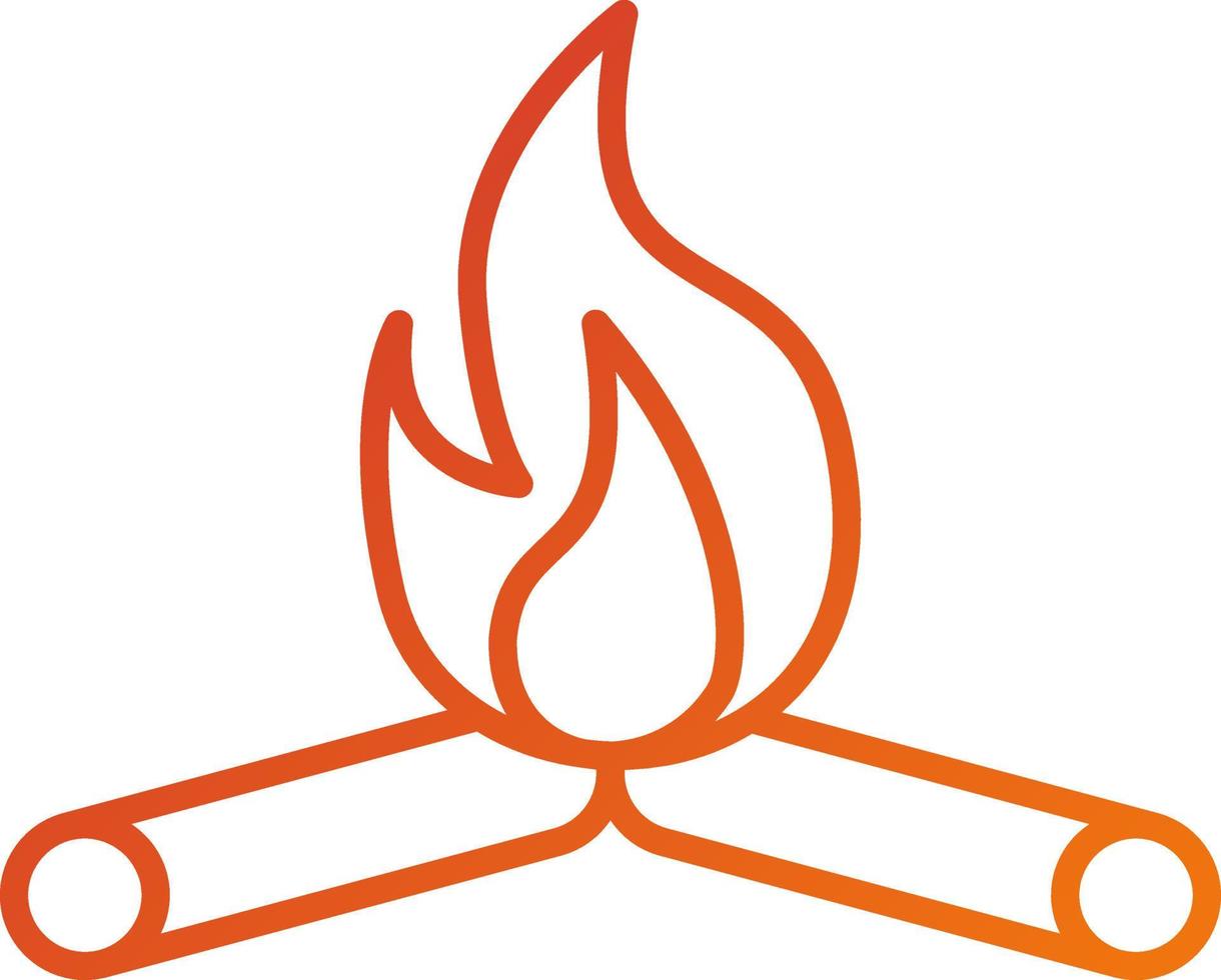 Fireplace Icon Style vector