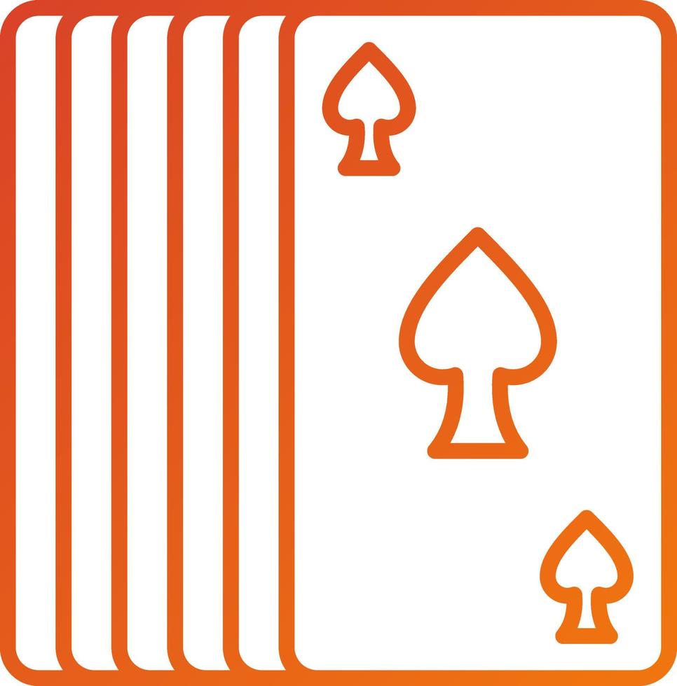 Card Deck Icon Style vector