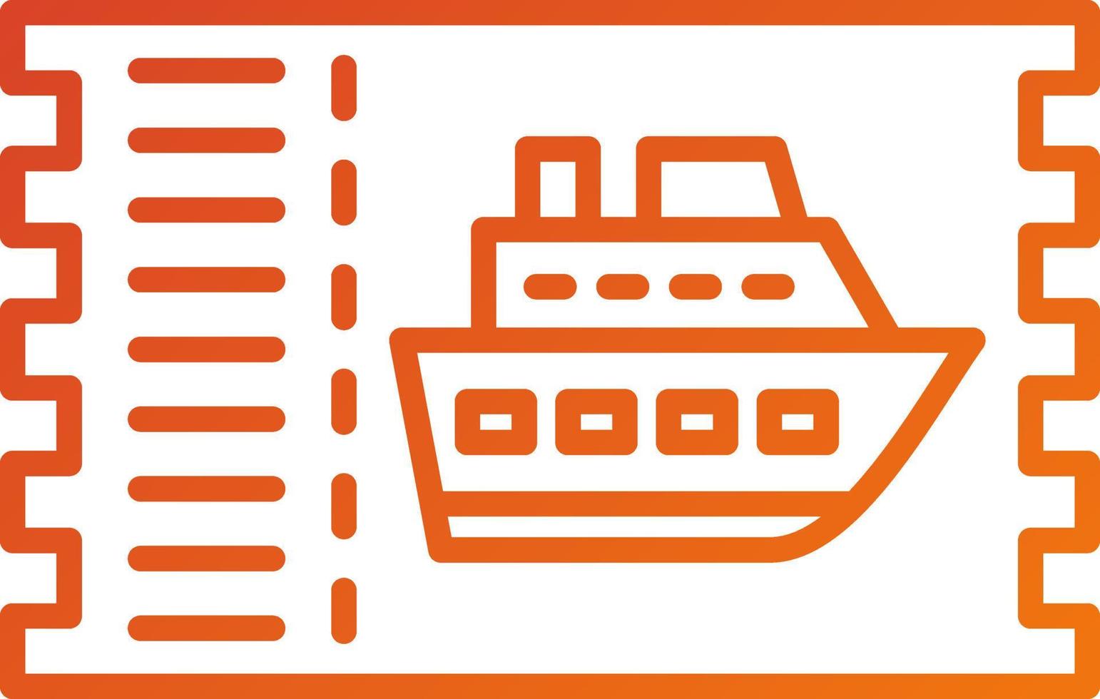 crucero boleto icono estilo vector