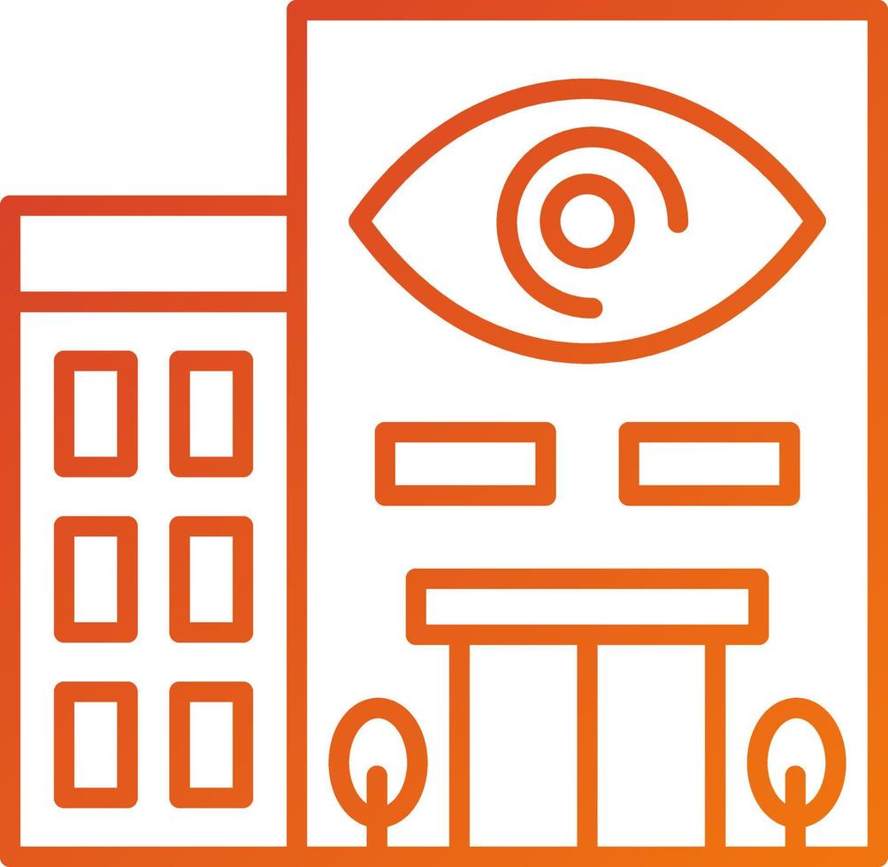 Optometry Clinic Icon Style vector