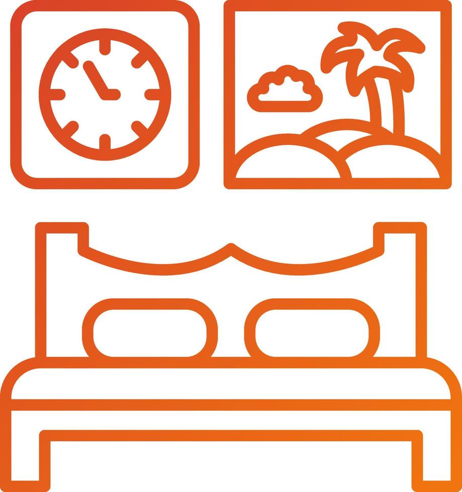 Bedroom Icon Style vector