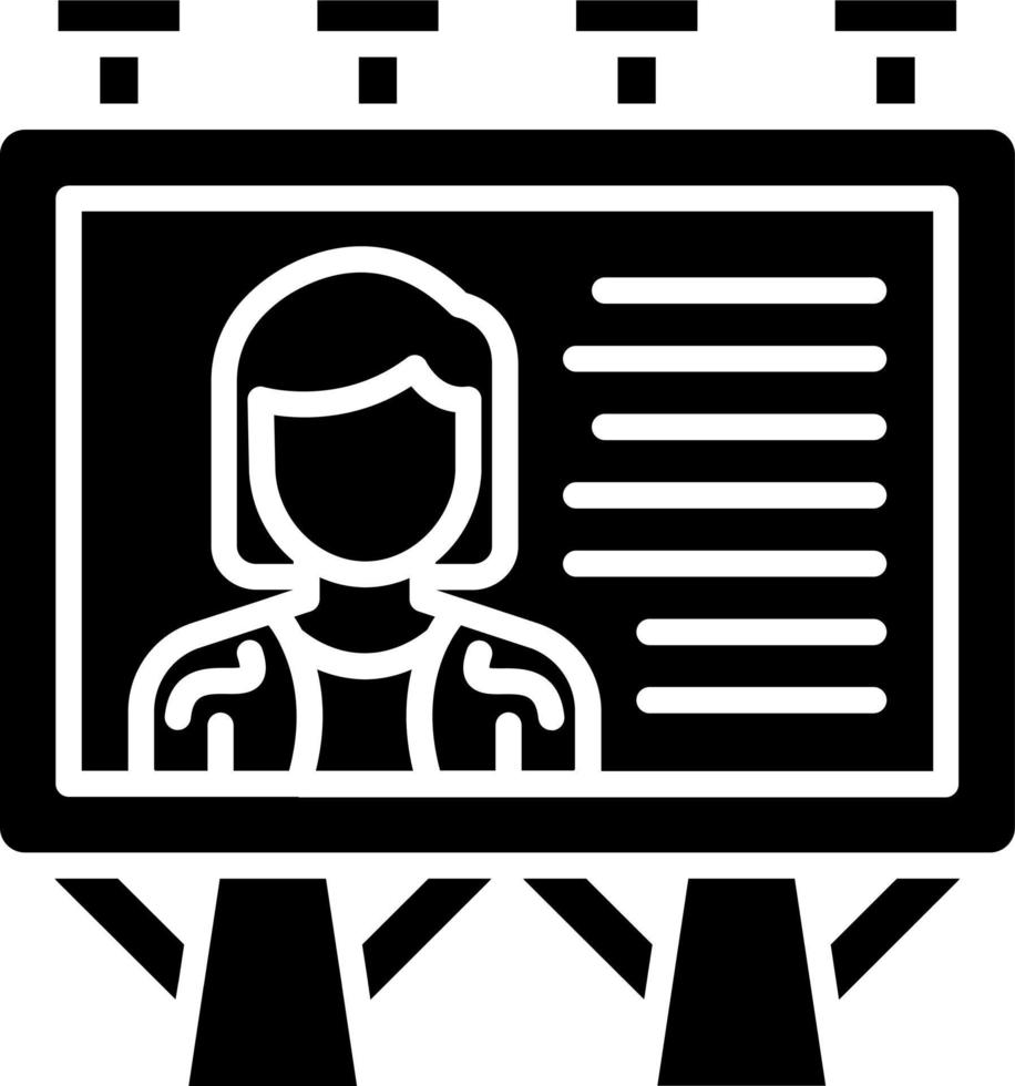 Billboard Icon Style vector
