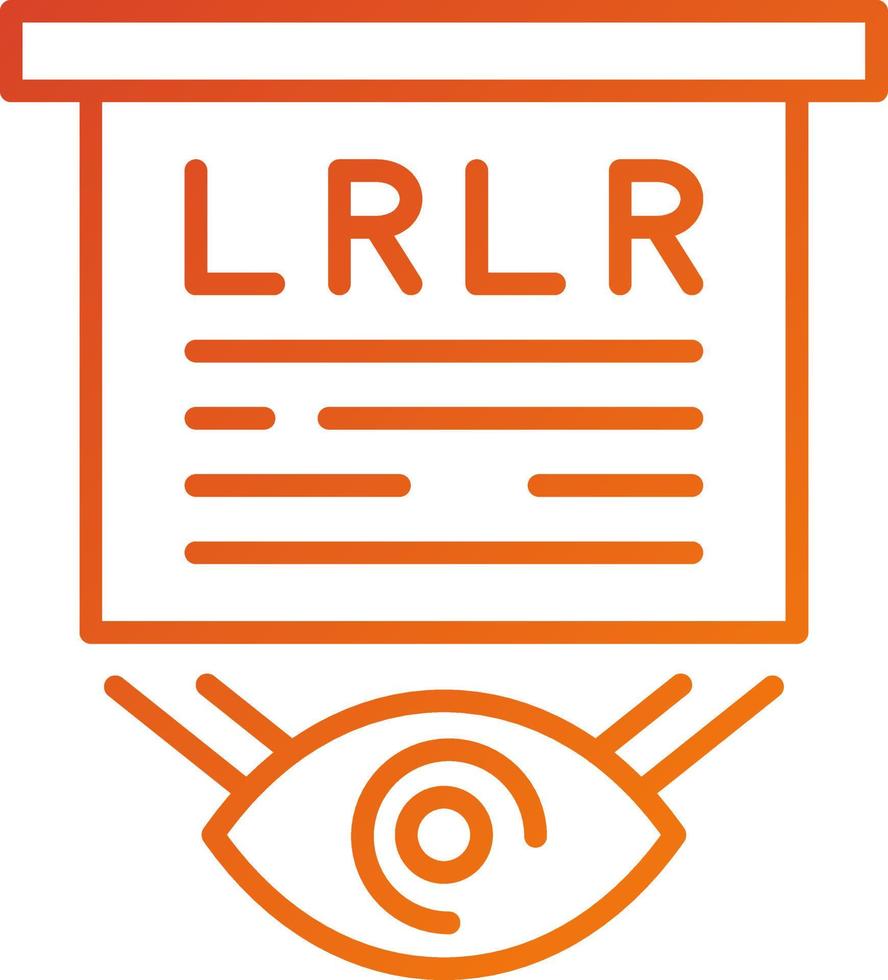 Eyesight Check Icon Style vector