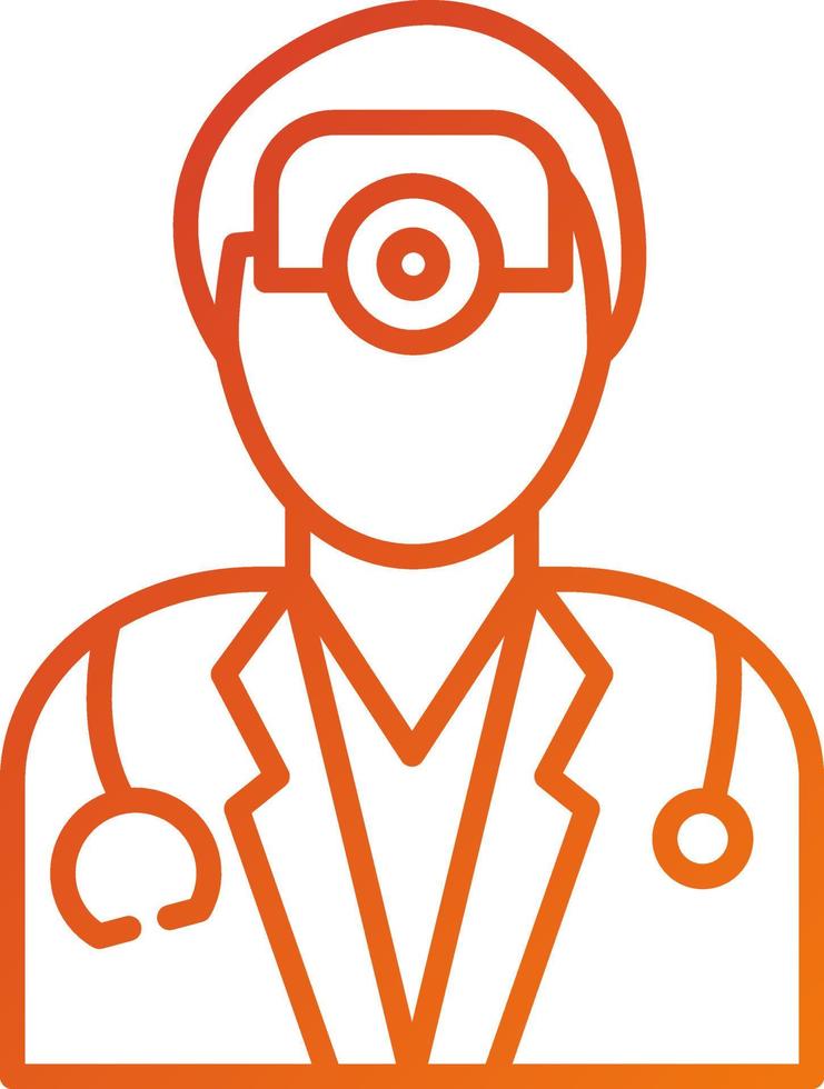 Ophthalmologist Male Icon Style vector