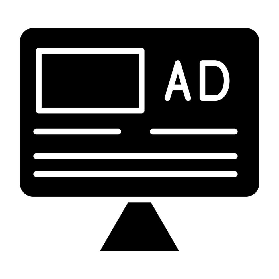 Advertisement Icon Style vector