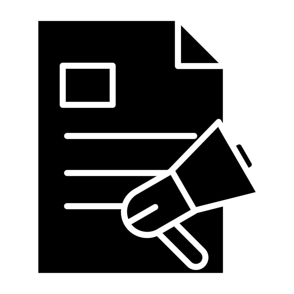 Content Marketing Icon Style vector