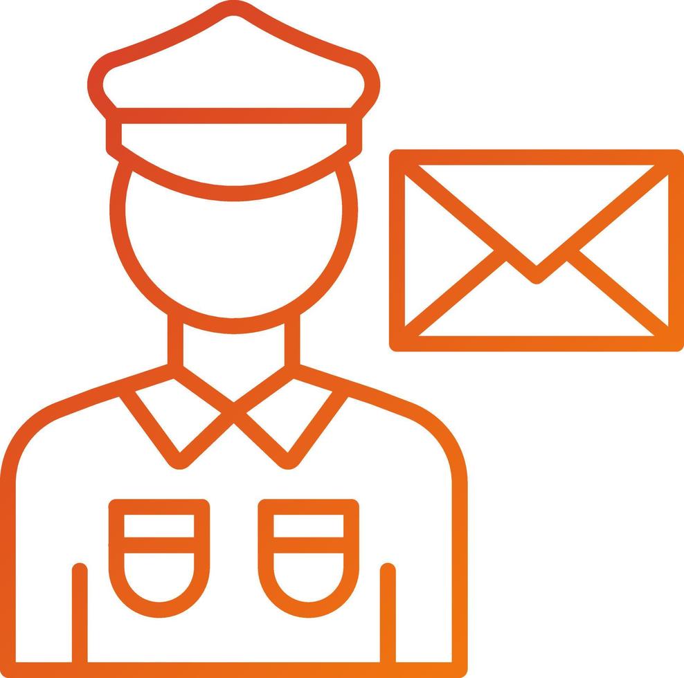 Postman Icon Style 21656339 Vector Art at Vecteezy