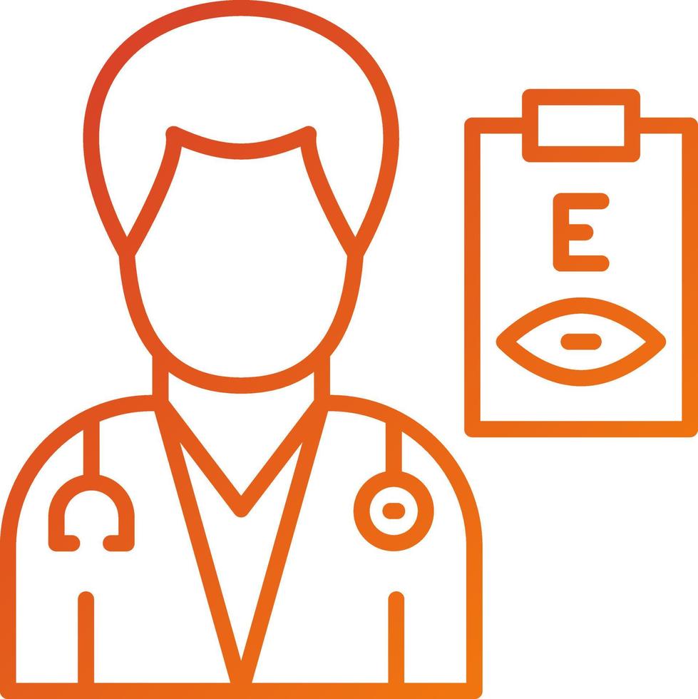 Optometrist Male Icon Style vector