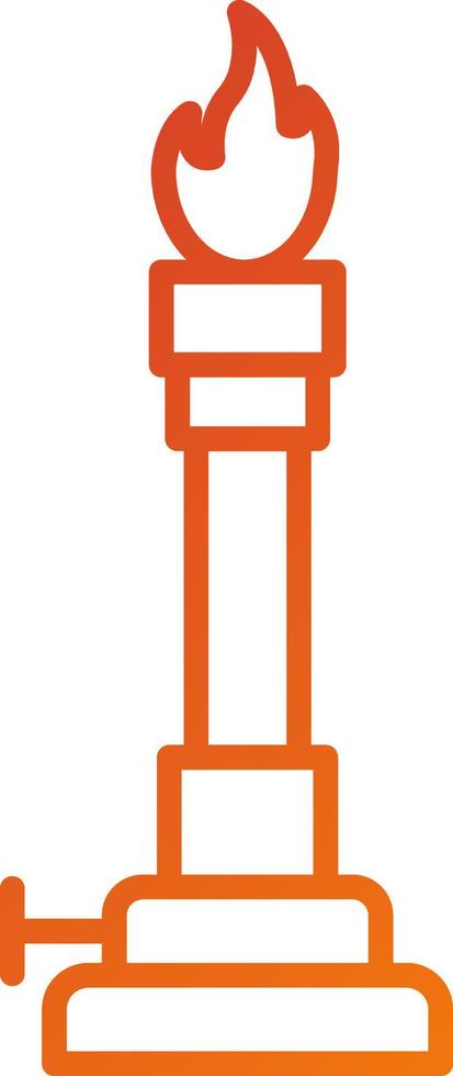 Bunsen Burner Icon Style vector