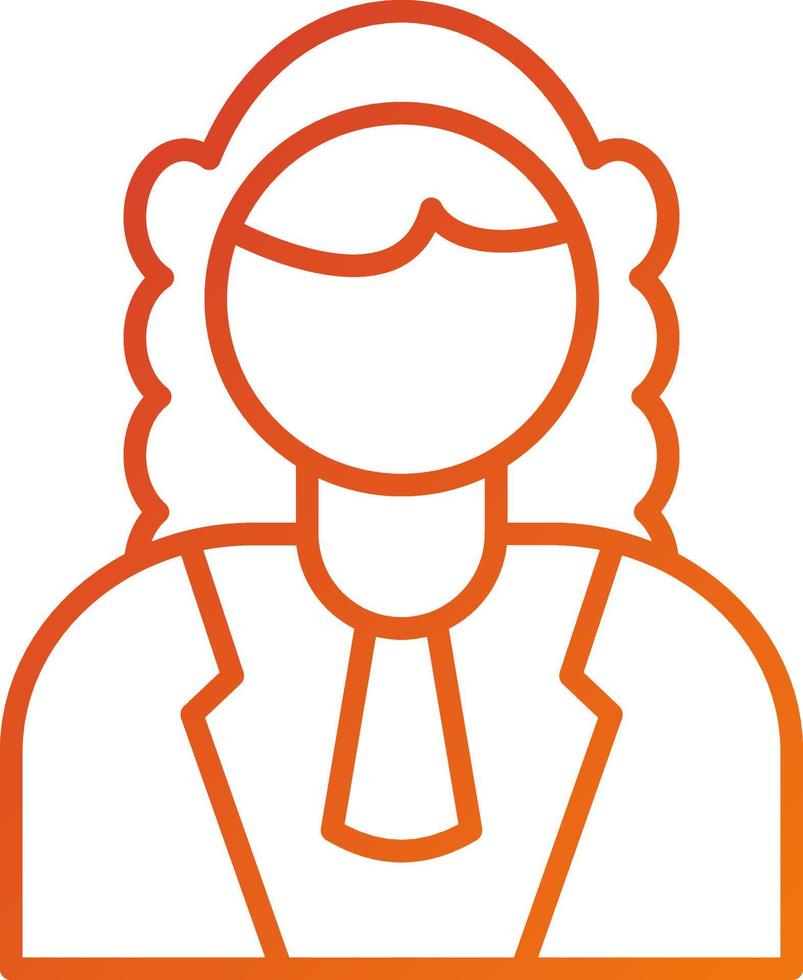 Judge Male Icon Style vector