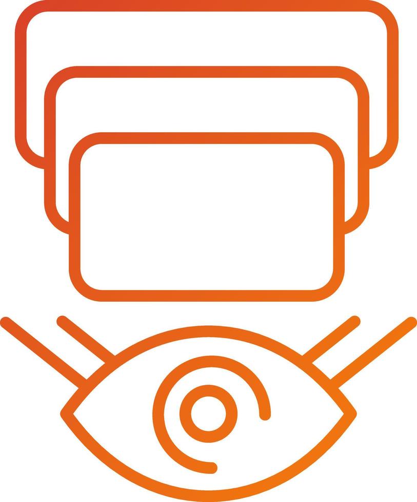 Depth Perception Icon Style vector