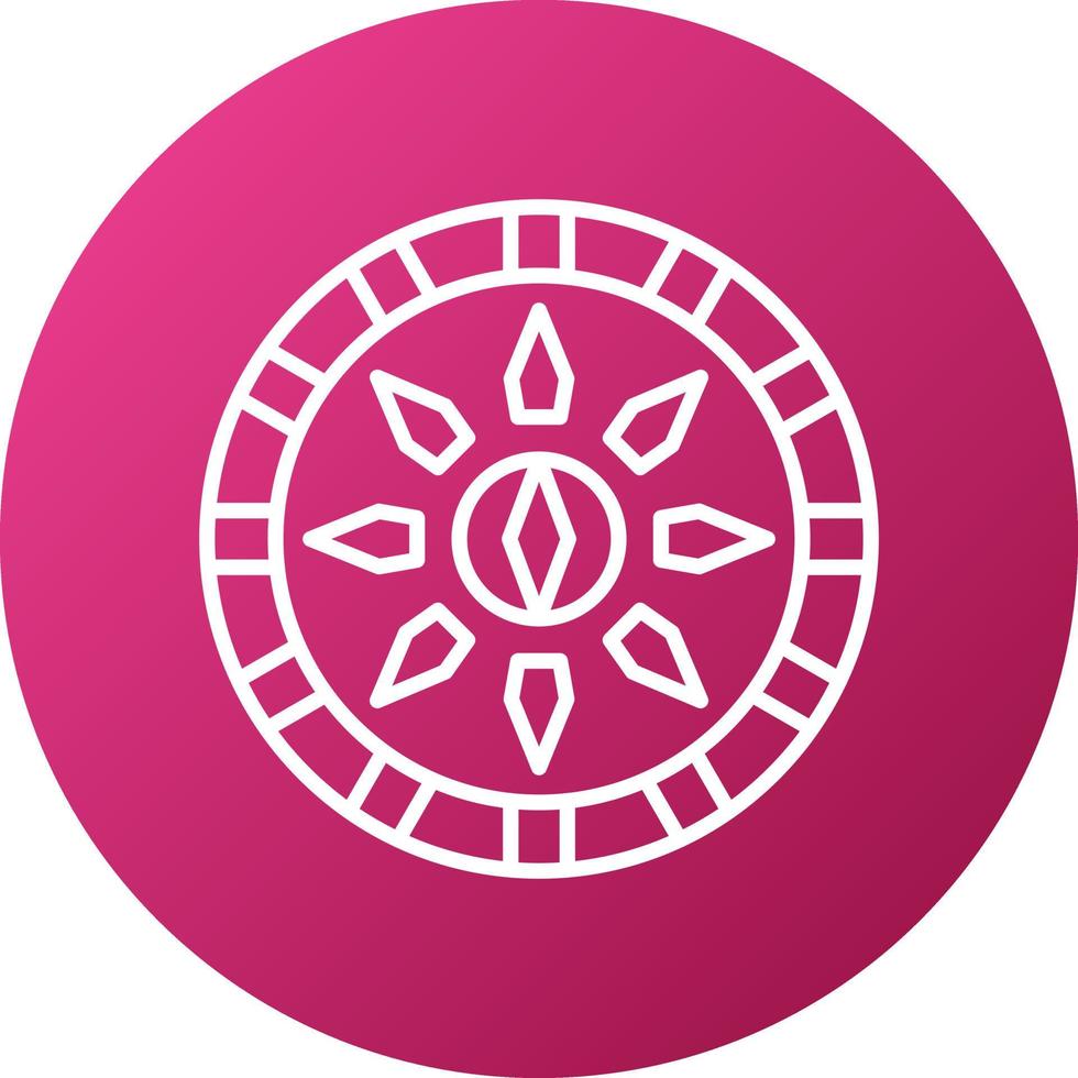 Viking Shield Icon Style vector