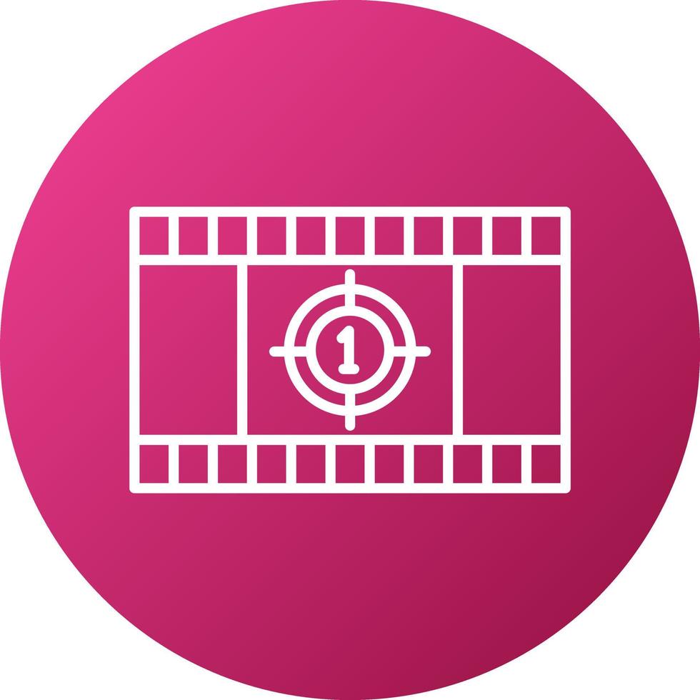 Cinema Countdown Icon Style vector