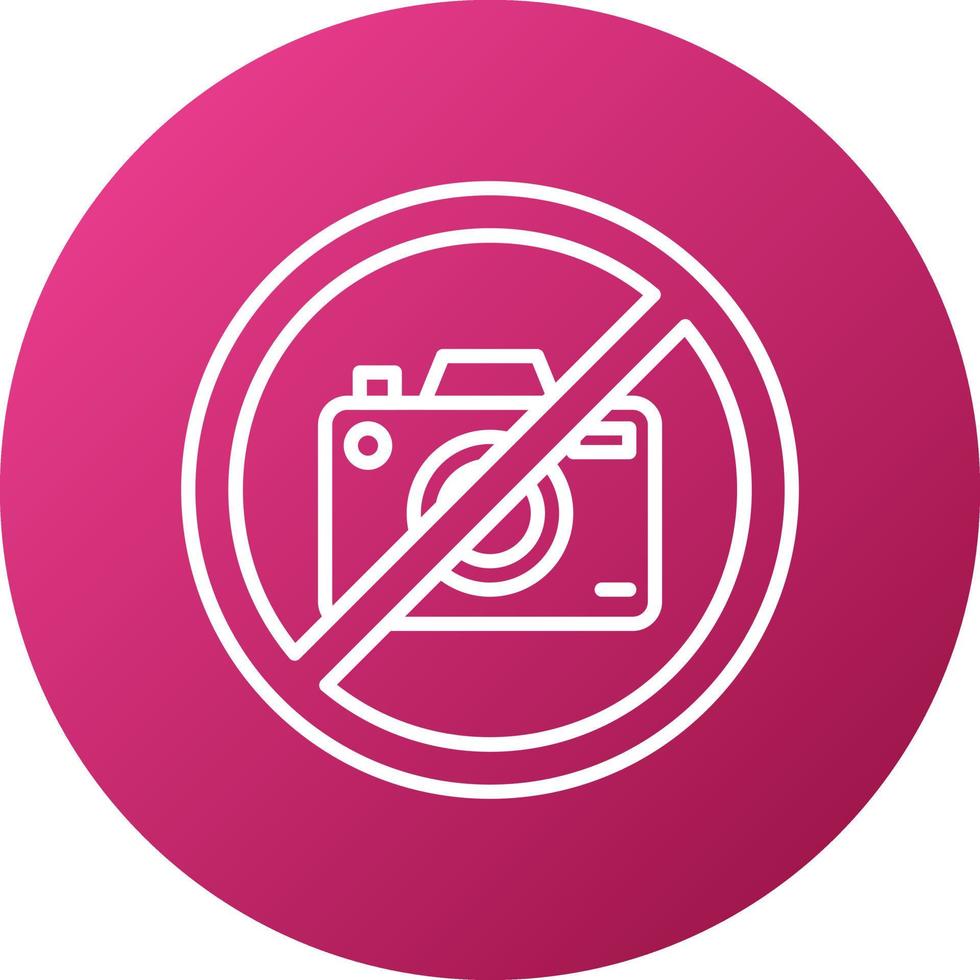 No Camera Icon Style vector