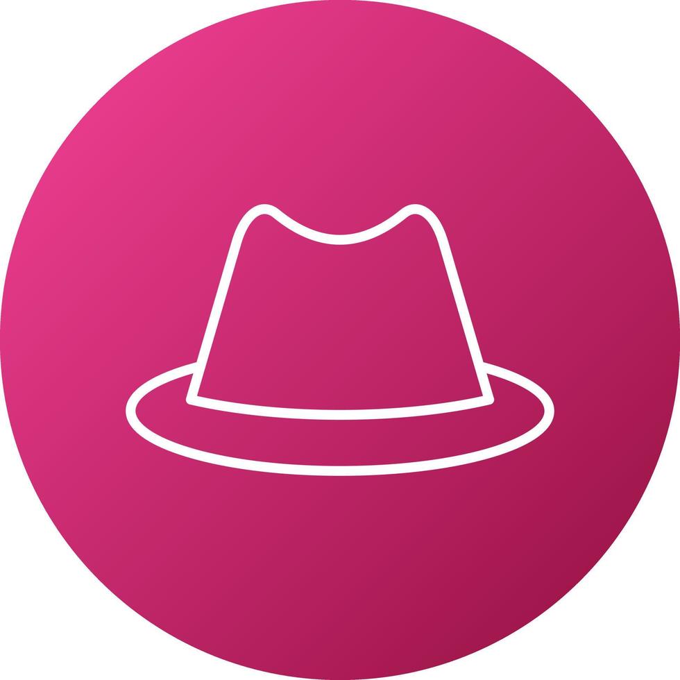 Cowboy Hat Icon Style vector