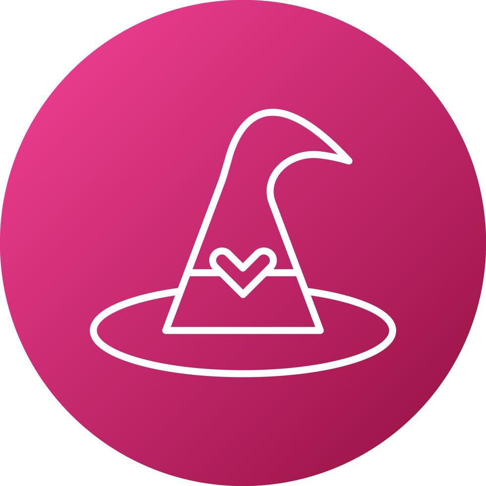 Witch Hat Icon Style vector
