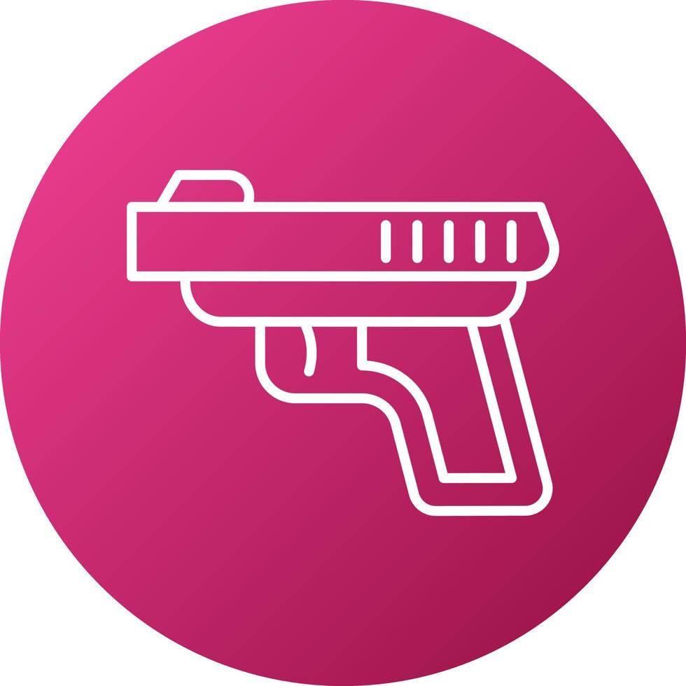 estilo de icono de pistola vector