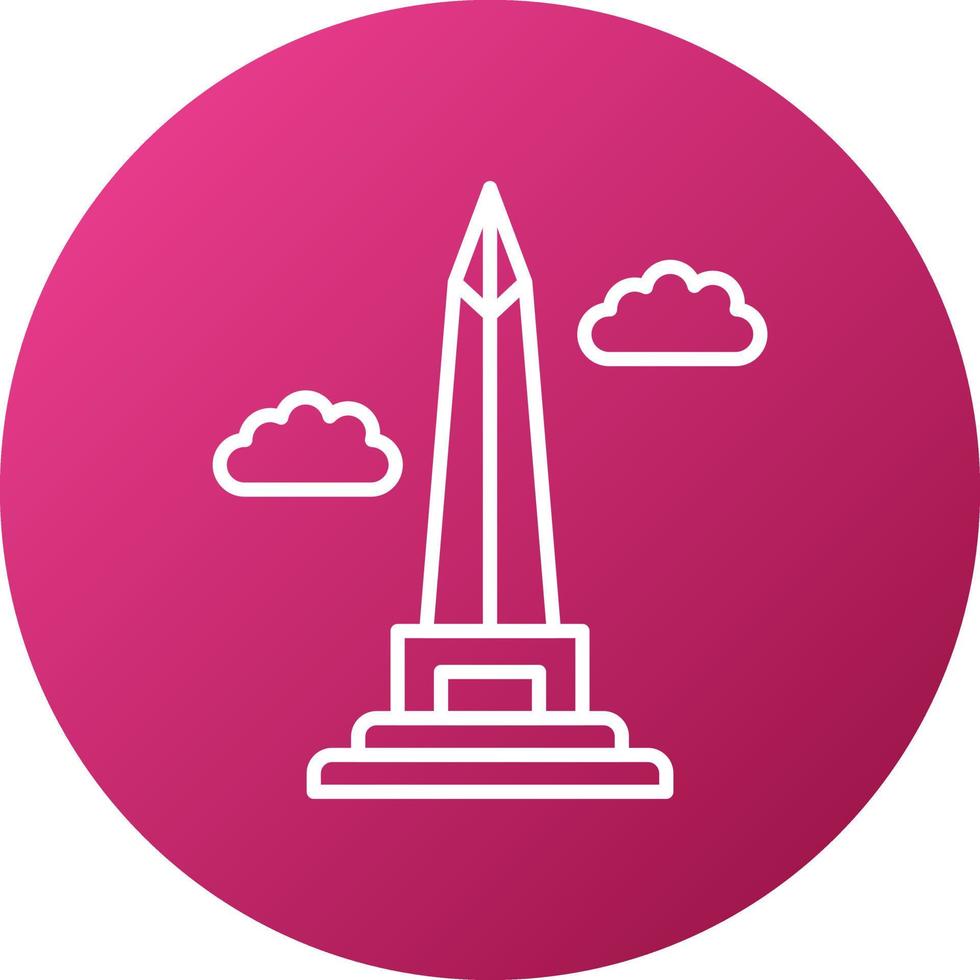 Obelisk Of Buenos Aires Icon Style vector