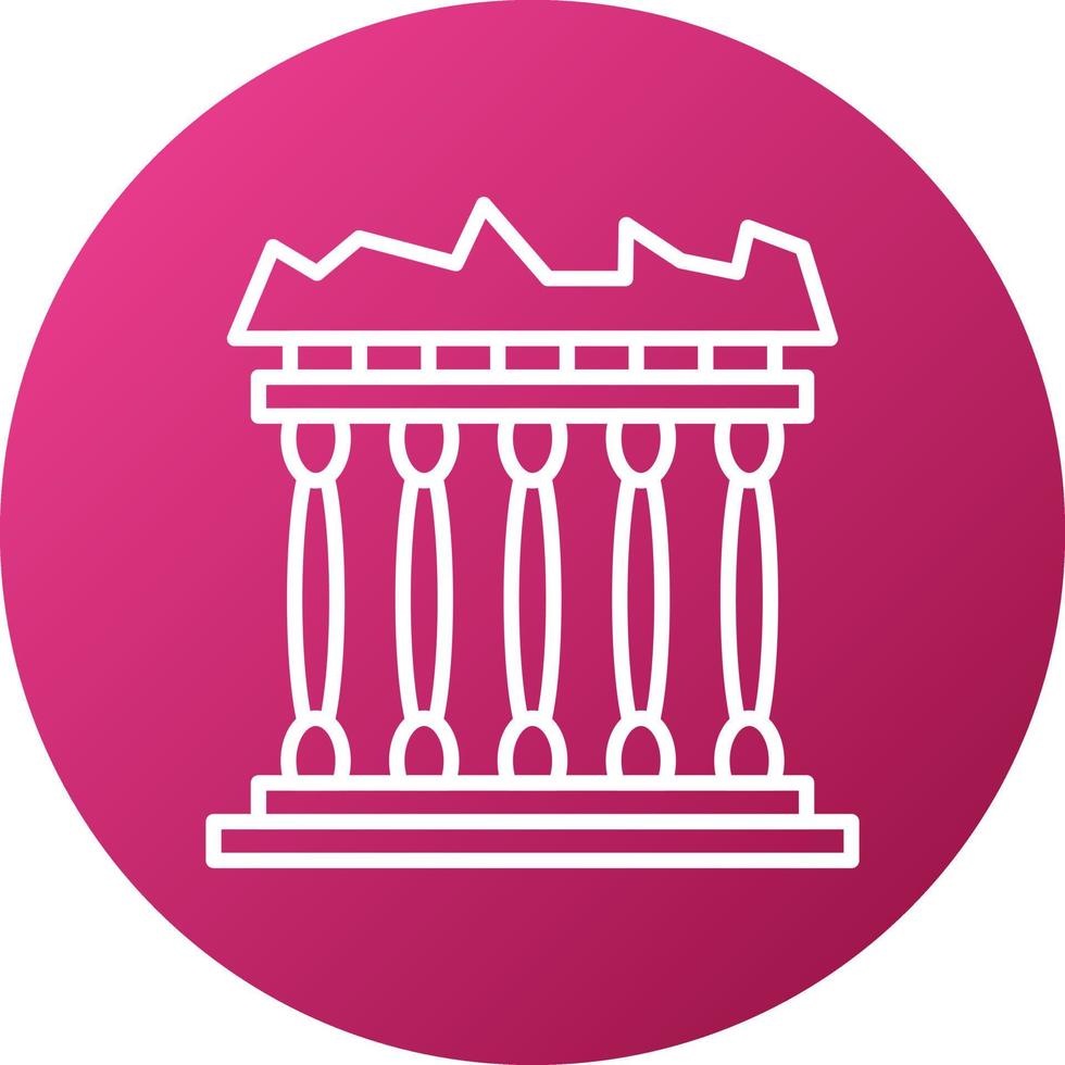 Acropolis Icon Style vector