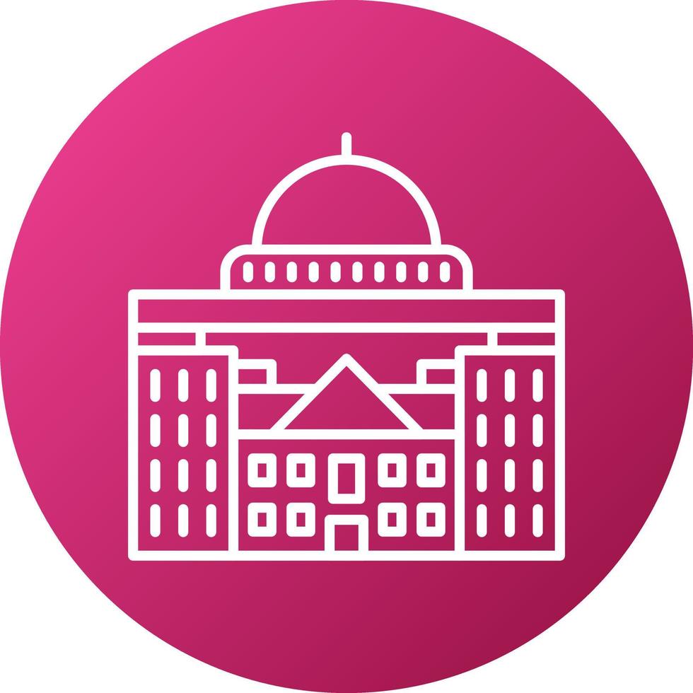 Capitol Icon Style vector