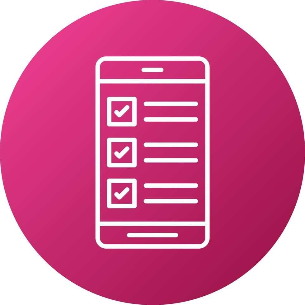 Survey Mobile App Icon Style vector