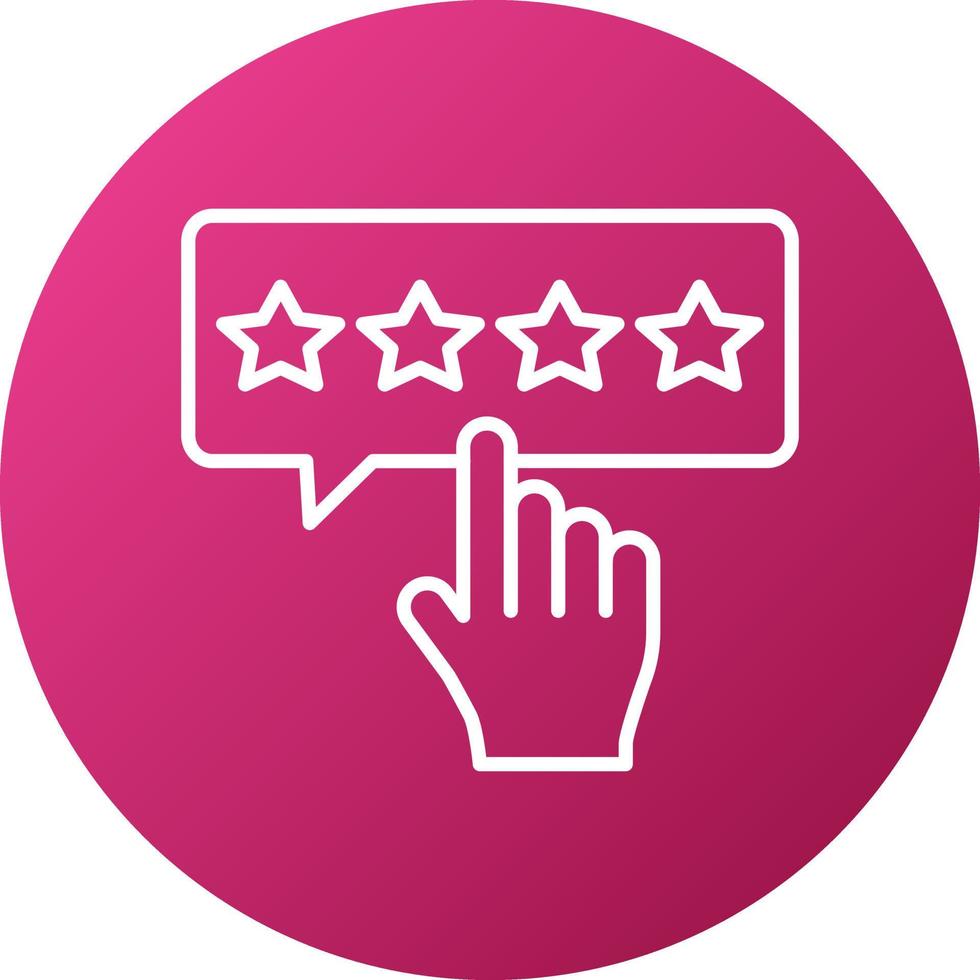 Please Rate Icon Style vector