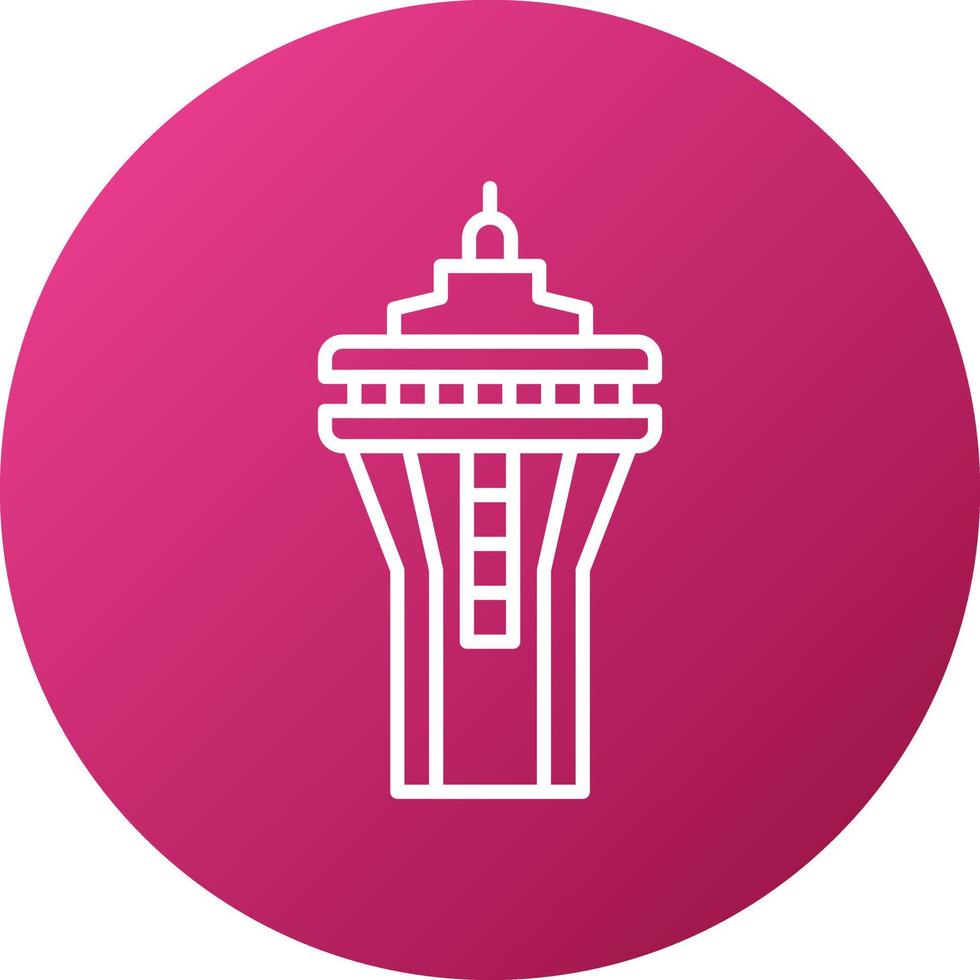 Space Needle Icon Style vector