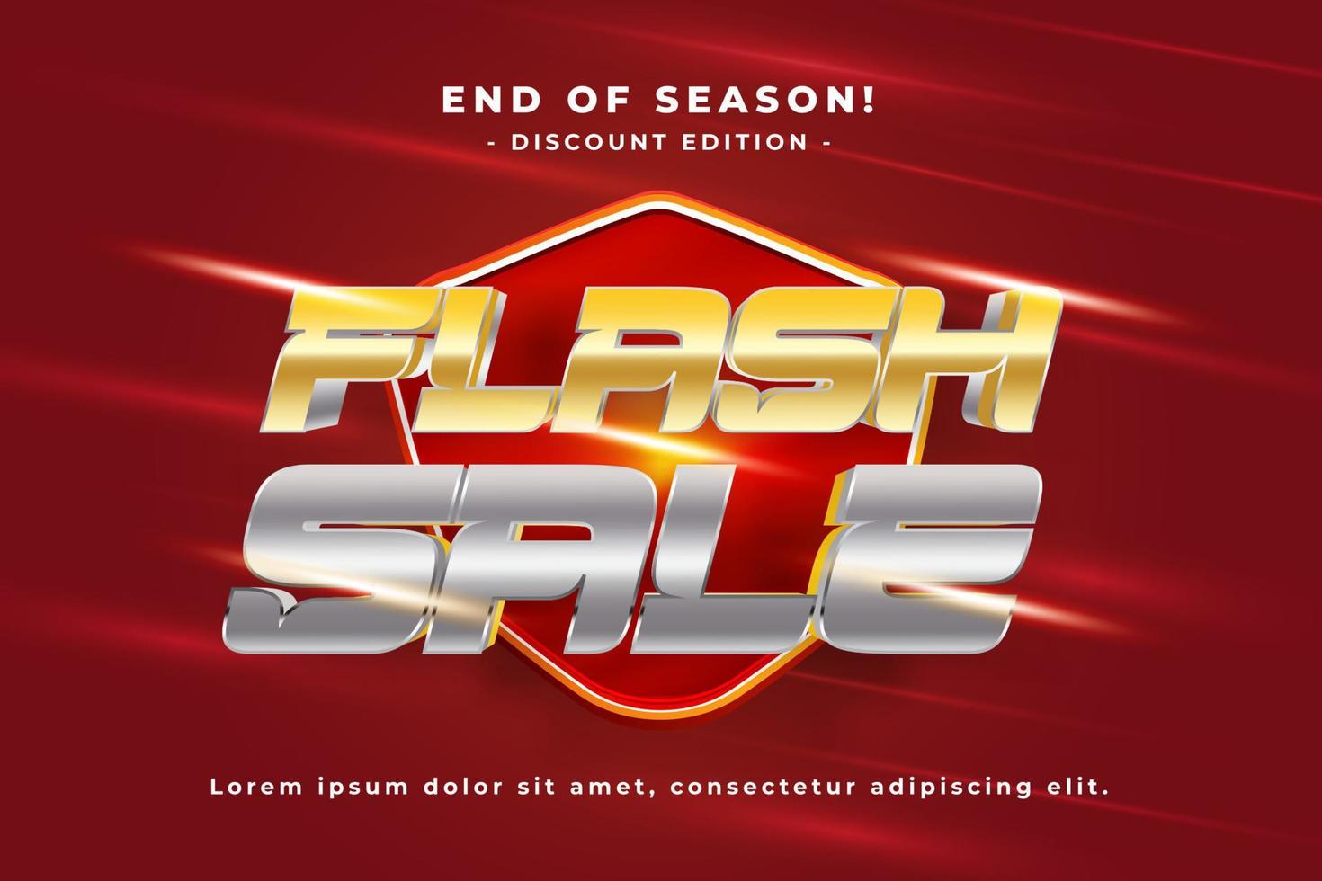 Sale Promo Text Effect vector