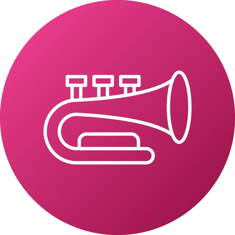 Horn Trumpet Icon Style vector