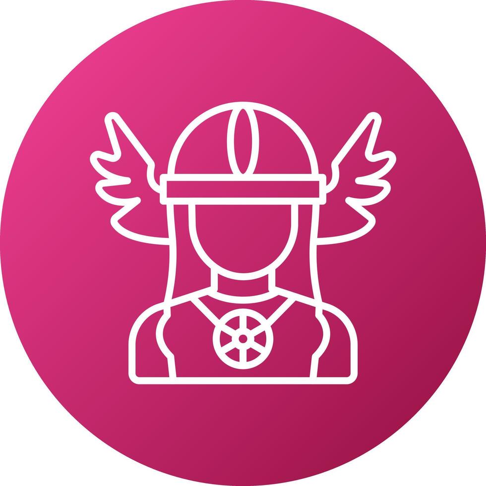 Shieldmaiden Icon Style vector