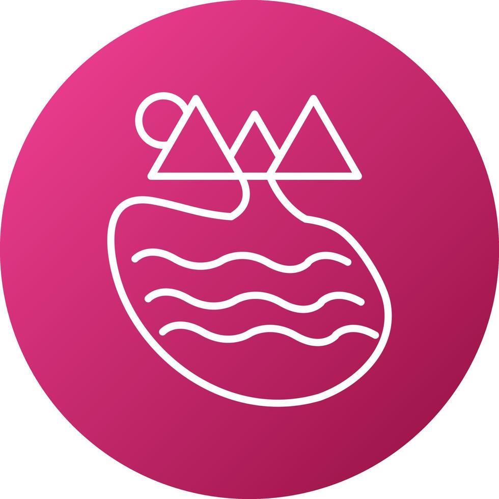 Lake Icon Style vector