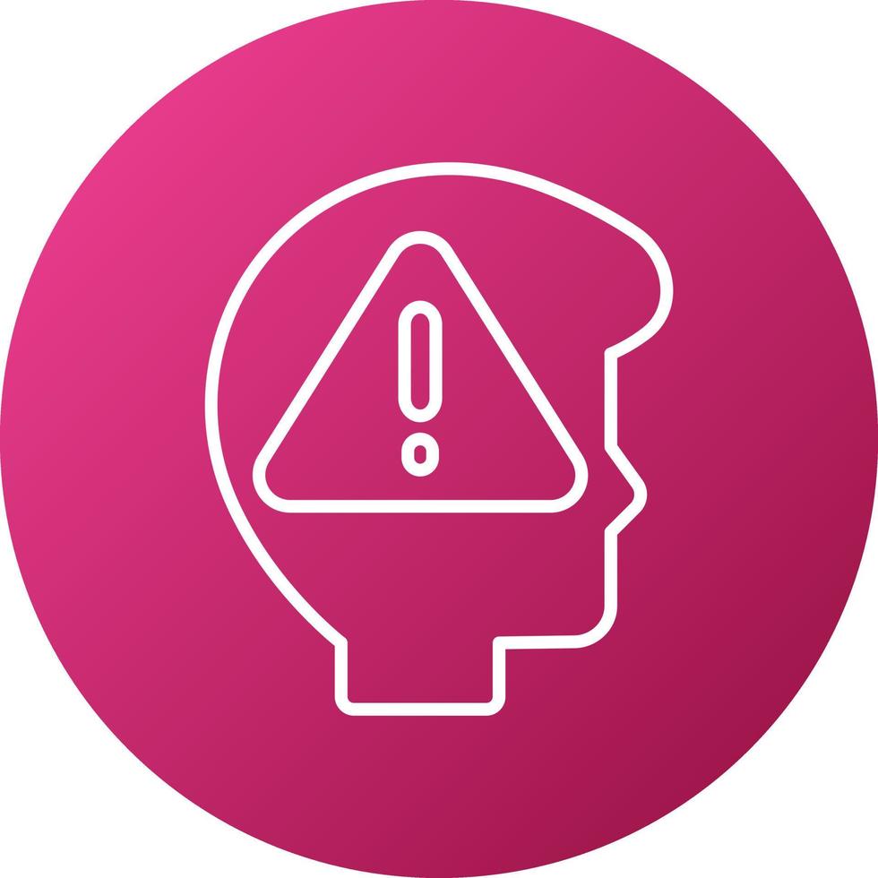 Cautious Icon Style vector