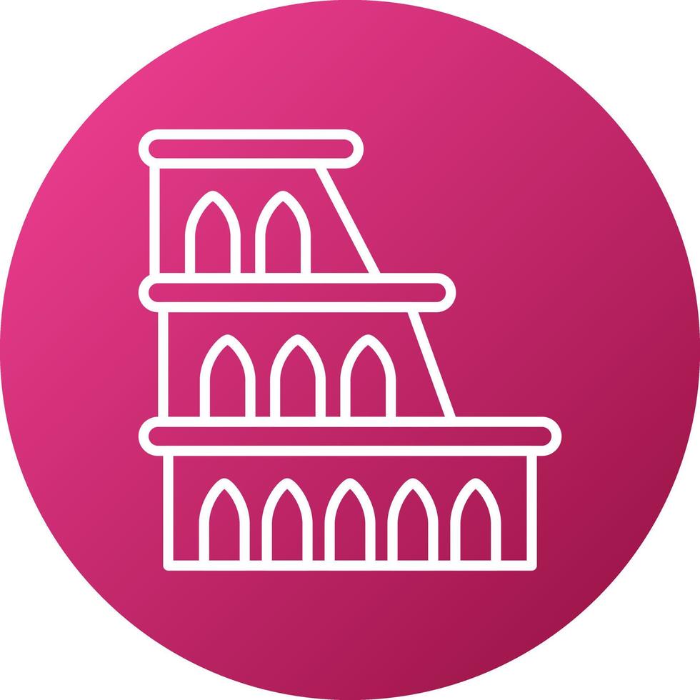 Coliseum Icon Style vector