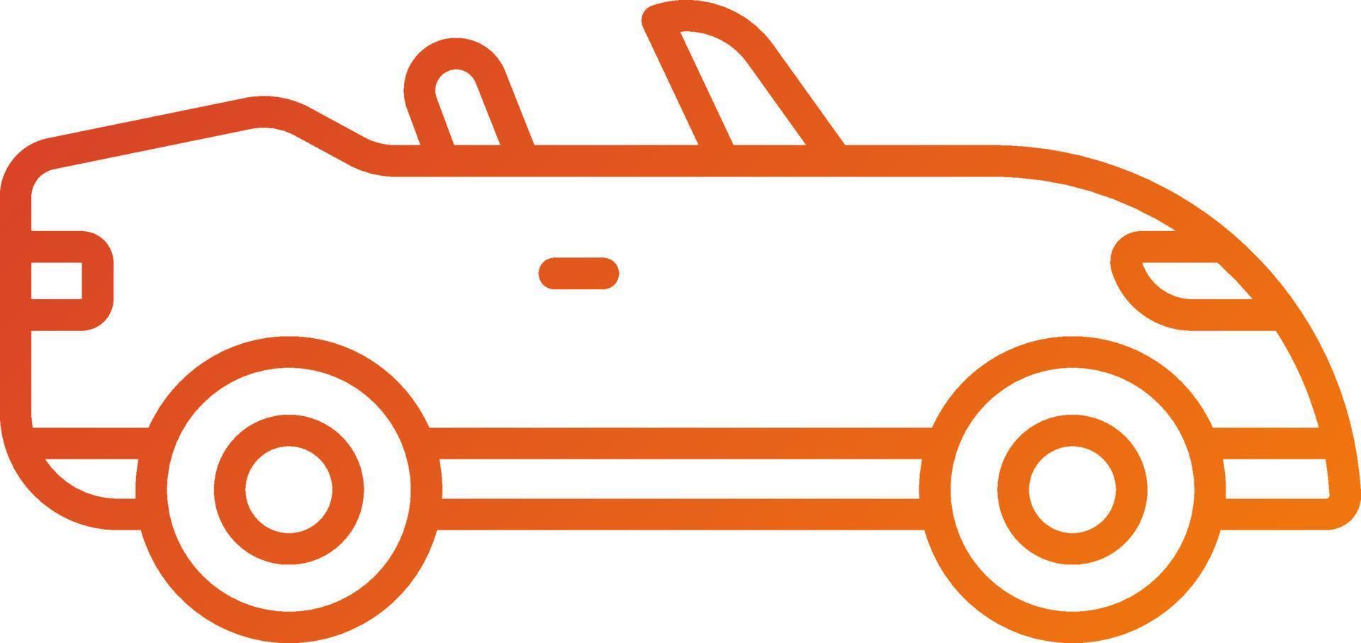 Convertible Car Icon Style vector