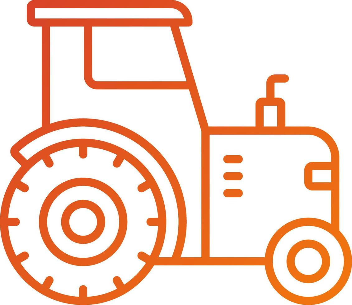 Tractor Icon Style vector