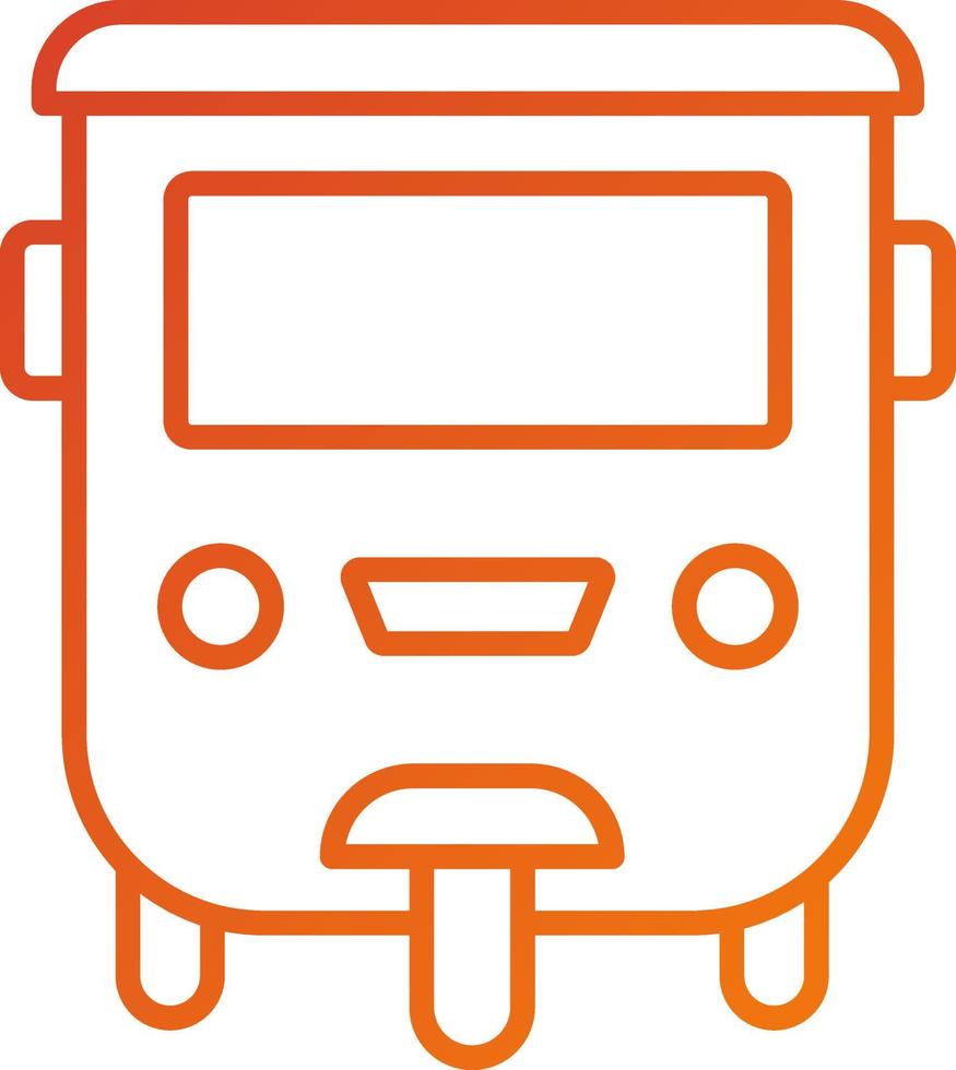 estilo de icono de tuk tuk vector