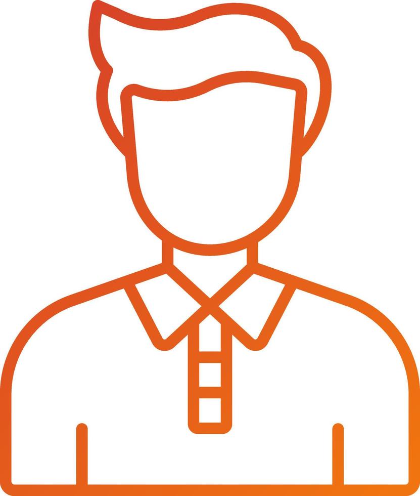 Author Male Icon Style vector