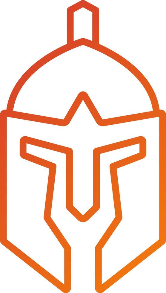 Roman Helmet Icon Style vector