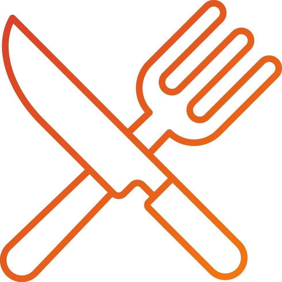 Fork and Knife Icon Style vector